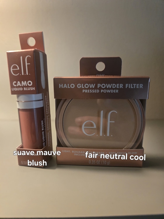 ELF Other - Camo Liquid Blush in Suave Mauve & Halo Glow Powder Filter in Fair Neutral Cool